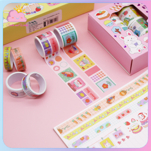 Cute Tape Sticker Gift Box Journal Set Stickers Masking Tape