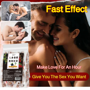 [24H Shipping]Ginseng 6 Treasures Tea For Men Kidney Formula Ginseng Health Tea Wolfberry Kidney Tea/Yitang Mens Enhanced Health Five Treasures Tea tant Snacks Geng Mulberry Black Wolfberry Tea