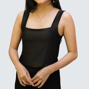 Tank Top Tanktop Wanita Korea All Size Jumbo Big Size Tali Besar Crop Square Kamisol Jersey Premium