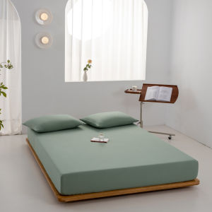 Dansunreve Rửa Sạch Bông Bedsheet Nhật Bản Phong Cách Đồng Bằng tấm ga trải giường Duy Nhất/Siêu Duy Nhất/Nữ Hoàng/Vua/Cỡ đại Không Rối không tạo nếp gấp Khách Sạn bọc nệm