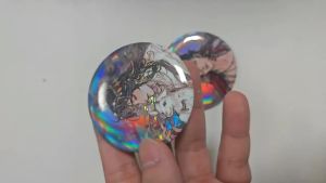 2Pcs/Set Q Version Anime Tian Guan Ci Fu Badge Handmade Tinplate Brooch Heaven’s Blessing Xie Lian Hua Cheng Cartoon Lapel 58mm Pin Jewelry Gift