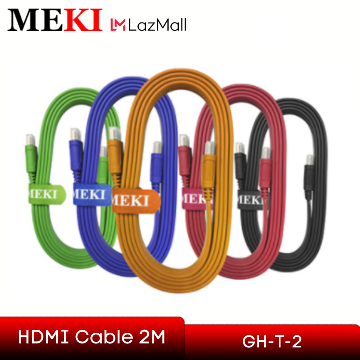 MEKI HDMI CABLES STANDARD (2M) GH-T-2 Lazada