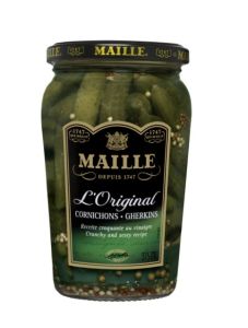 แตงกวาดอง MAILLE GHERKINS Original 375g. / 950g. แตงกวาดอง คุณภาพ นำเข้าจากฝรั่งเศส ขนาด375 กรัมและ ขนาด 950 กรัม