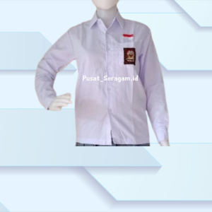 Setelan seragam sekolah SMA perempuan // BAJU MANSET PUTIH & ROK REMPEL ABU
