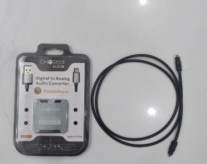 Bộ Chuyển Đổi Âm Thanh Quang Học Optical Sang AV Ra Audio (TIẾNG TO) Choseal. Tặng Kèm Dây Quang