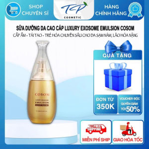 COSOM Luxury Exosome Emulsion – Sữa Dưỡng Da Căng Mịn Đều Màu Hỗ Trợ Giảm Tàn Nhang & Lão Hóa