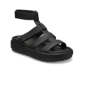 CROCS รองเท้าแตะผู้หญิง BROOKLYN LUXE GLADIATOR SANDAL รุ่น 209557060 - BLACK/BLACK. 