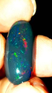 Black Opal Solid Asli Banten Jumbo Murah Dim 24x12x8 mm