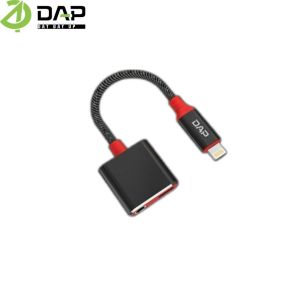 DAP D-AU11 Audio Splitter Lightning to Lightning & Female Jack 3.5mm On Bluetooth - Garansi 1 Tahun