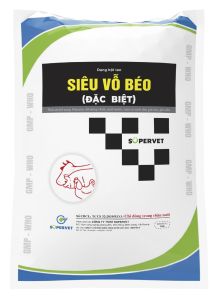 Siêu Vỗ Béo Đặc Biệt Tăng Trọng Cực Nhanh Tăng Sức Đề Kháng Rút Ngắn Thời Gian Chăn Nuôi Dành Cho Mọi Loại Gia Súc Gia Cầm Công Ty SUPERVET
