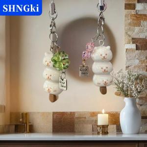 SHNGki Dễ thương Lucky Leaf điện thoại Charms Mặt dây chuyền Kawaii mèo trường hợp cho điện thoại CCD máy ảnh Ins Hàn Quốc New handmade phụ kiện tự làm