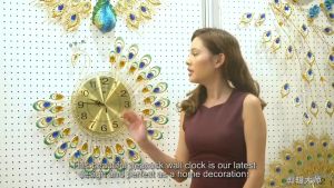 Living Room Creative Peacock Wall Clock Home Decoration Art ClockFast shipping