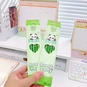 12Pcs Panda Cartoon HB Pencils Set Cute Kawaii Writing Pencils for Students/Kids School Supplies​