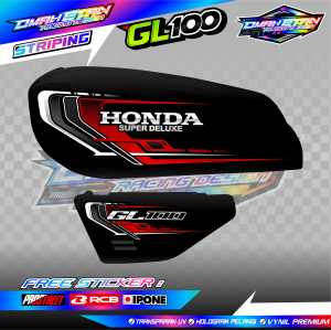 Striping Variasi Motor HONDA GL 100 / Sticker List Variasi Motor GL 100