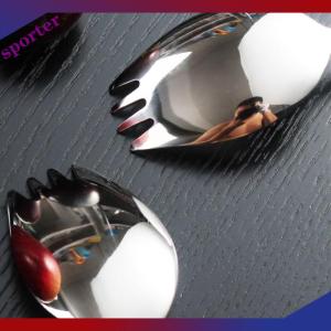 Sporter 304 thép không gỉ ngã ba hộ gia đình spork muỗng một salad muỗng bánh trái cây ngã ba phương Tây Bộ đồ ăn