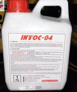 Sơn chống thấm INTOC-04 pha với xi măng chống thấm thuận và nghịch sàn tường mái
