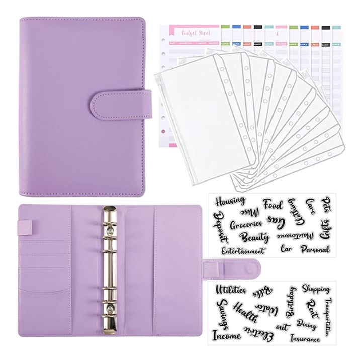 Cash Envelopes for Budgeting,A6 Budget Binder,Binder Pockets,Expense ...