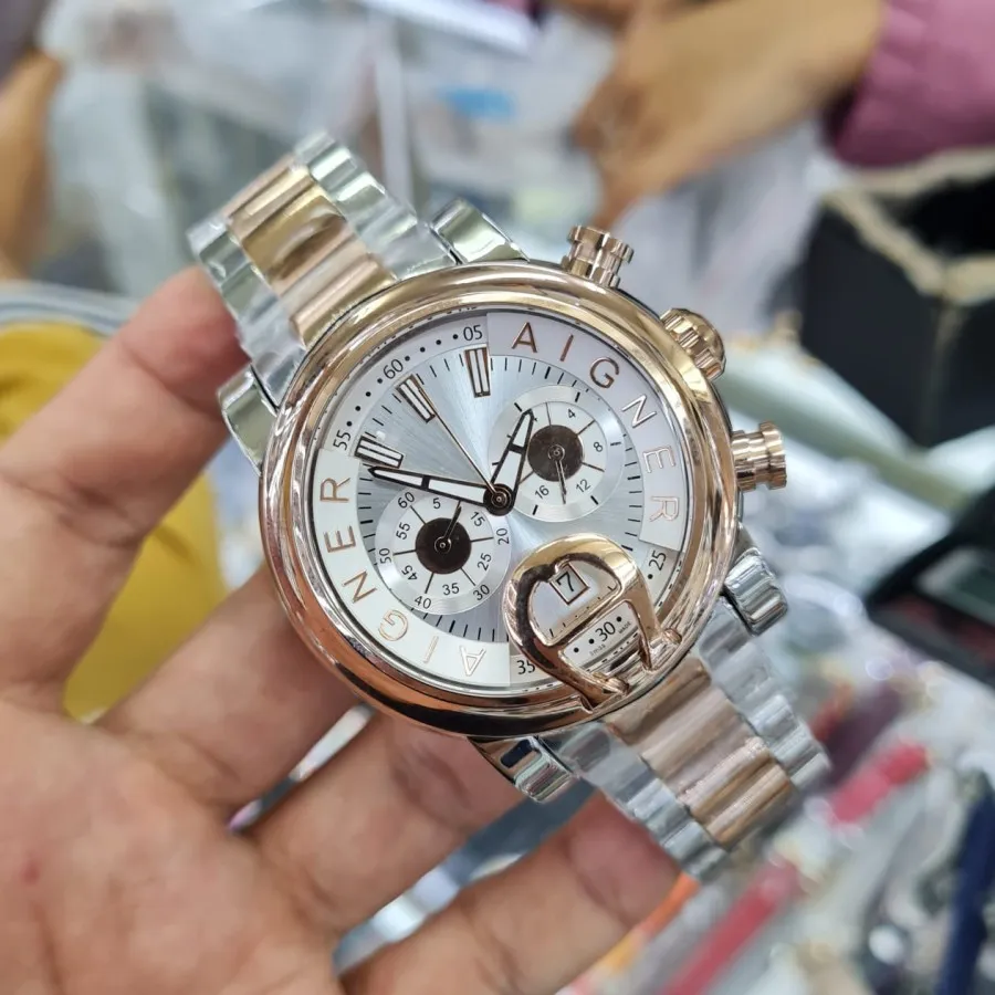 Mega Sale Jam Tangan Pria Branded Chronograph Aigner Bari Man