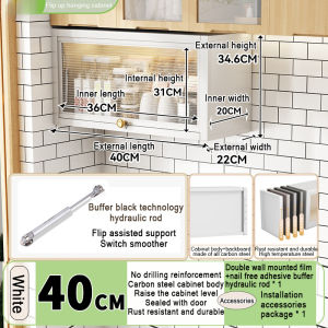 Kitchen Wall Cabinets Kitchen Hanging Storage Cabinets Wall Mounted Cabinets Home Dish Spice Cabinets Multifunctional Cupboards Cabinet