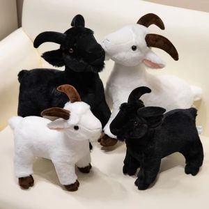 YOUSHI TOP PP Cotton Baby Goat Plush Doll 30/40cm Cute Animal Horned Sheep Plush Toys Animal Soft Plushie Doll Soft Kids Gift
