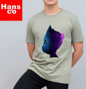Kaos Pria 3 Dimensi Motif Animasi Groot Tshirt Oblong Katun 24s H0141 By Hans & co