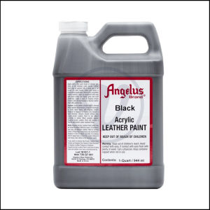 Màu vẽ da vải Angelus Leather Paint (Standard) Đen (Black) 001 - CAN LỚN