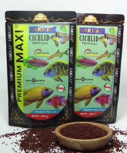 Pelet Sakkai PREMIUM MAXI cichlid Tropical multicolor 100 gr Setara Akari