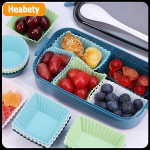【2-3 days delivery】 12pcs Reusable Silicone Cupcake Baking Cups Non-Stick Muffin Liners Molds Sets Bento Lunch Box Dividers Pastry Cake Molds