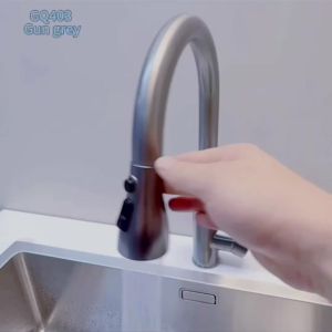 (Climate Voucher) Stainless Steel Kitchen Sink Mixer KDGQ403P&KDPB393P Pull-Out Tap Basin FaucetFast shipping