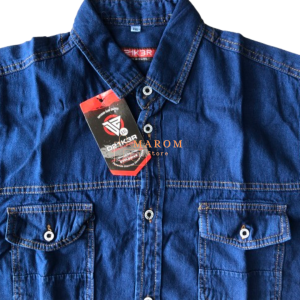 Kemeja Dziker Jeans Pendek Pria Hem Jeans Pendek Size Sampai Jumbo L sampai XXXL