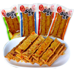 Spiced dried bean curd independent small package spicy snacks spicy strips vegetarian meat
