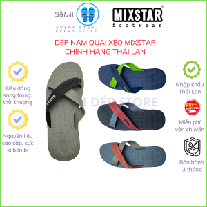 Dép quai xéo nam Thái Lan làm từ nhựa và cao su tổng hợp đế có massage lòng bàn chân size từ 40 đến 43