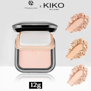 KIKO - Matte Oil Control Dry and Wet Dual-use Pressed Powder Concealer Long-lasting Set Makeup Spf 30 - (12g）