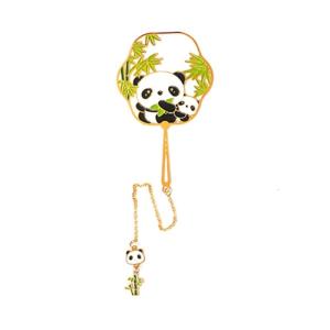Panda Bookmarks Cute Panda Book Marker Funny Bookmarks Chinese Style Metal Reading Bookmarks for Office Supplies Gifts