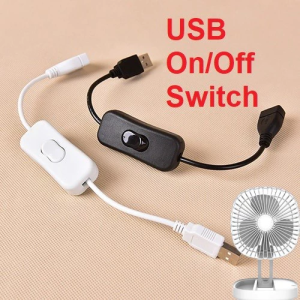 USB Switch ON/OFF Cable Extension Toggle for USB Lamp USB Fan Light USB Devices