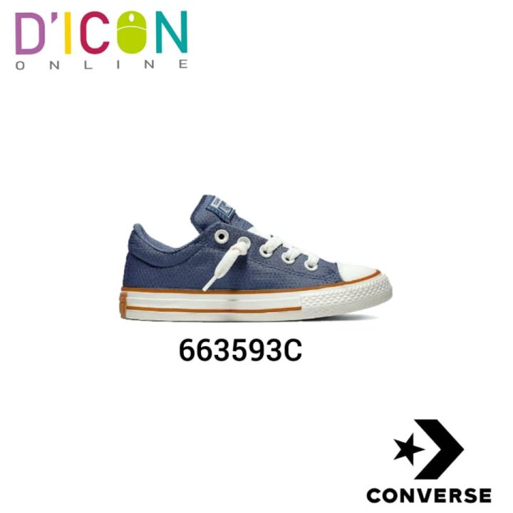 (Ready Stock) Converse Junior 100% ORIGINAL Converse All Star Chuck Taylor Pinstripe (663593C)