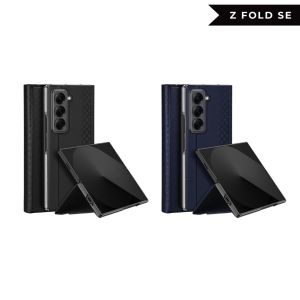 DUX BRIL Phone Case for Samsung Galaxy Z Fold 7 5 6 SE Z Flip 7 FE 6 5 4 Shockproof PU Leather Cover Casing