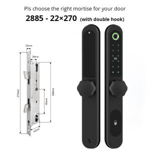 KASIDA bluetooth tuya sliding door lock smart door knob smart door lock main door with password fingerprint ic card key app electronic door lock smart lock fingerprint door knob for home hotel bedroom for sliding door