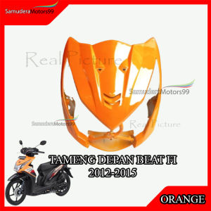 Tameng Beat FI 2012-2015 Orange / Dasi Panel Cover Depan Beat FI 2012-2015