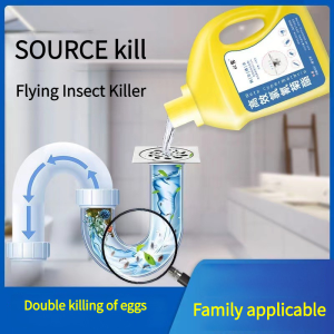 (SG Stock)sewer insecticide insecticide for killing moths midges tide insects toilet pipes insecticide for killing small flying insects water emulsion
