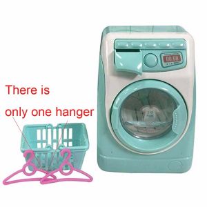 BANZU ของตกแต่งบ้านตุ๊กตา ของตกแต่งบ้าน ตะกร้าจำลอง น้ำยาล้างแปรงแต่งหน้า เครื่องซักผ้ารุ่น เครื่องใช้ในครัวเรือนขนาดเล็ก เติมน้ำของเล่น เครื่องซักผ้าไฟฟ้าขนาดเล็ก ของเล่นเครื่องซักผ้าจำลอง มินิเฟอร์นิเจอร์