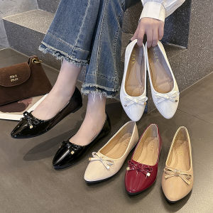DOLL SHOES LEATHER POINTED SHOES SAK