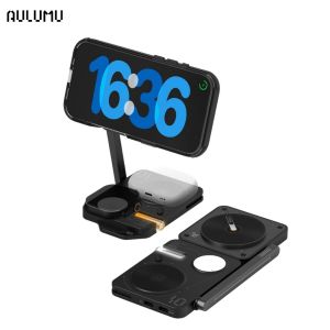 Aulumu M01 Wireless Charging Station & Pad (Charge 3 Devices)