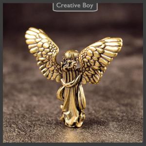 [Creative] Đồng cổ điển may mắn người giám hộ thiên thần bức tượng thu nhỏ đồ trang trí máy tính để bàn bức tượng nhỏ đáng yêu trang trí nhà thủ công