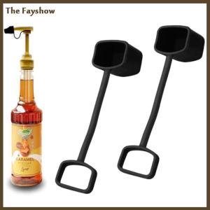 [The Fayshow] 5 10ชิ้นที่ปิดฝาปิดที่ปิดฝาปิดที่เทน้ำเชื่อมฝาปิดซิลิโคนเหมาะสำหรับปั๊มน้ำเชื่อมเครื่องจ่าย