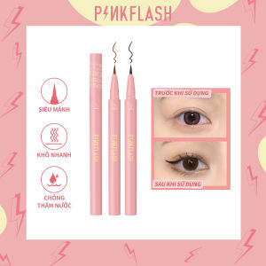 PINKFLASH Bút kẻ mắt dạng lỏng nhanh khô Hypersharp chống thấm nước và lâu trôi Không làm lem lớp trang điểm mắt