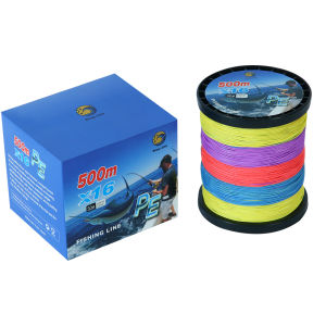 BingoLife Tali Pancing Dikepang Kuat 11.3kg~150kg Senar PE X12 X16 Senar Pancing Profesional 500m Memancing Di Laut Untuk Spinning Casting Barakuda Tuna Bonito