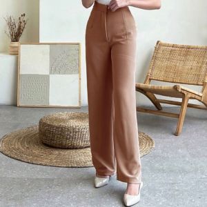 Celana Knit Cozie Pants Celana panjang Highwaist Wanita Kulot Rib Premium /Celana panjang Korea Style Anti Kusut/ Celana panjang losse pants