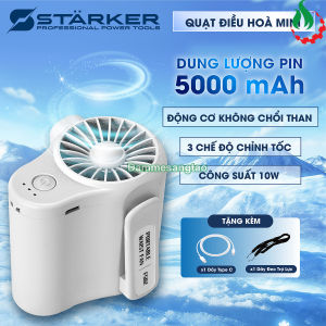 Quạt mini đeo thắt lưng STARKER FS01 5000mAh 10W ( 3 tốc độ gió)