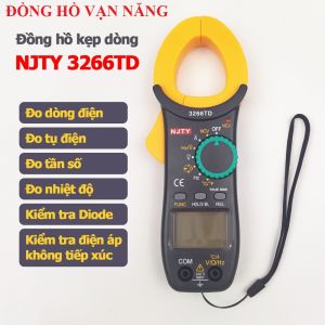 NJTY 3266TD Kìm Đồng Hồ Vạn Năng Ampe Đo TụTần Số Nhiệt Độ Dòng Điện Điện Áp Điện Trở Điện Dung Công Cụ Sửa Chữa Điện Điện Lạnh